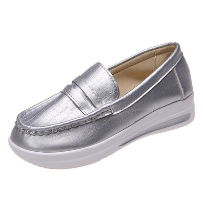 Damen Casual Leder Loafers