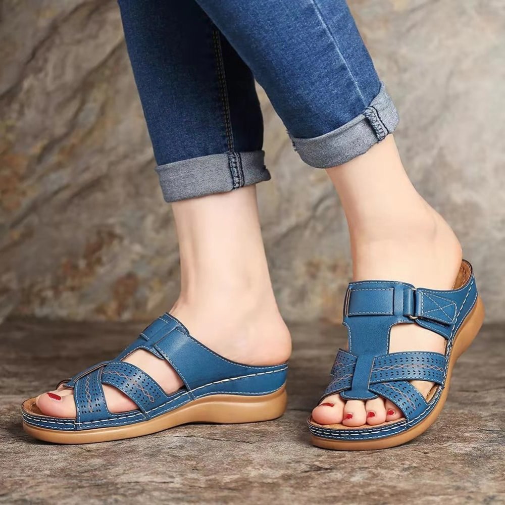 Damen Premium Leder Sandalen