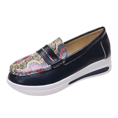 Damen Casual Leder Loafers