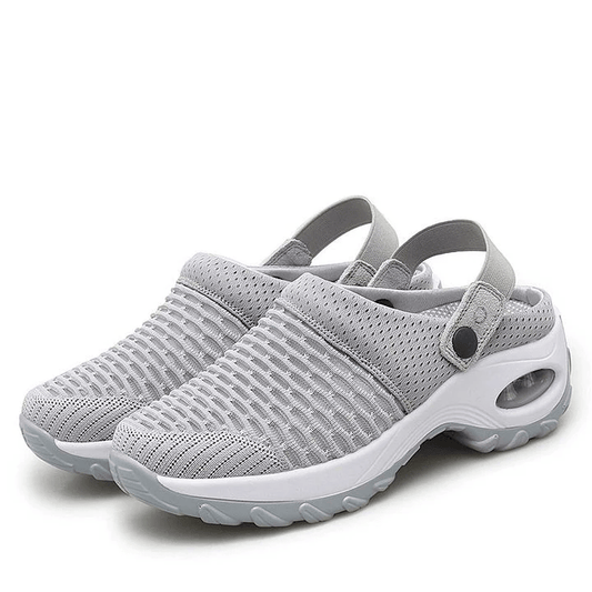 Women's Air Cushion Plattform Mesh Mules Sneaker Sandalen