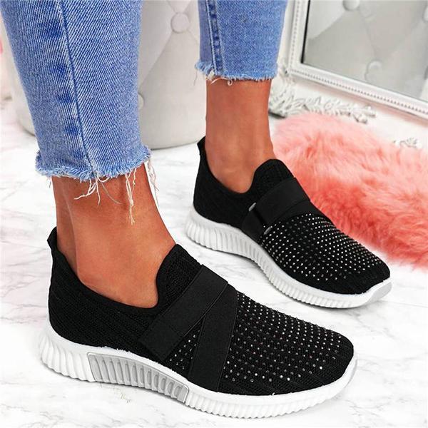 Rodress-women-fashion-bling-rhinestones-flyknit-fabric-slip-on-breathable-platform-sneakers