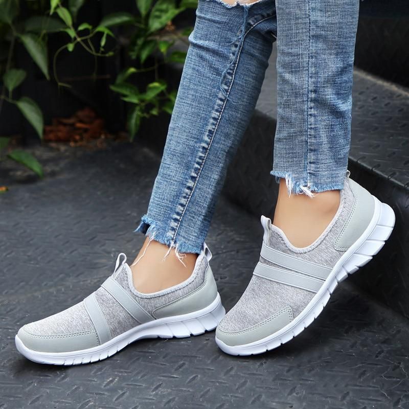 Mesh Slip On Sneakers für Frauen