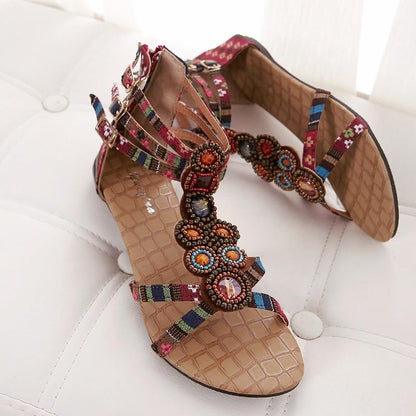 Women Summer Flat Buckle Sandals