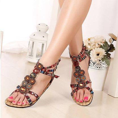 Women Summer Flat Buckle Sandals