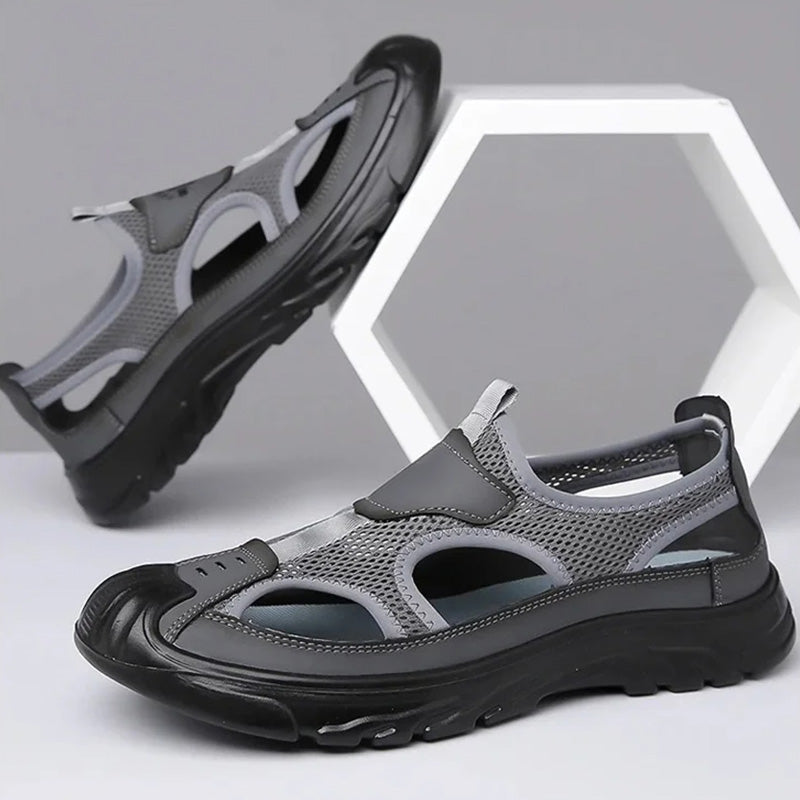 Sandalen aus Mesh-Leder für Männer