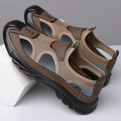 Sandalen aus Mesh-Leder für Männer